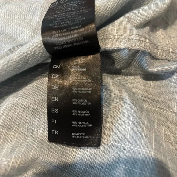 KUHL Horizon Blue Karib Stripe Short Sleeve Shirt – Small – UPF 20 - Picture 6 of 8